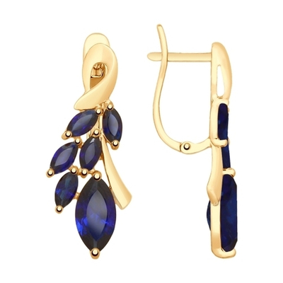 Серьги Au 585 (725579)