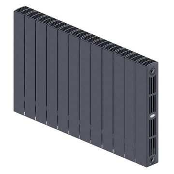 Радиатор Rifar SUPReMO 500 "титан" - 12 секций подключение боковое