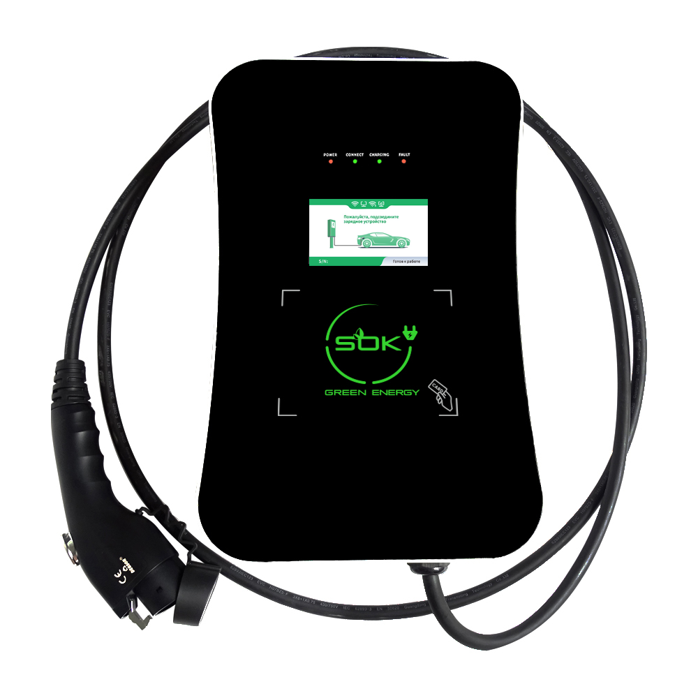 Зарядная станция S'OK Green Energy M3W Series Wallbox EV Charger, 1 фаза, 7 кВт, 32a/220v (SM3W10732542-5wf) - 4