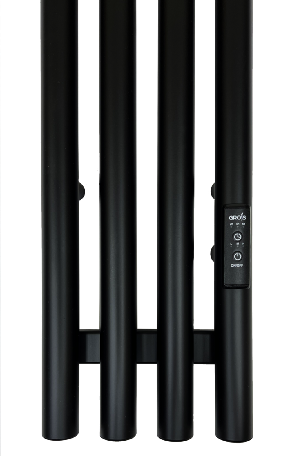 Полотенцесушитель электр. QUARTET GR-135 П2 180x1500 black mat R Ф32