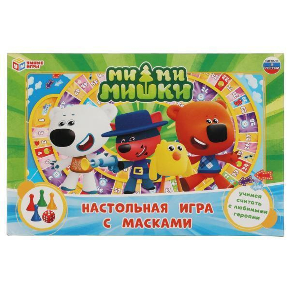 Игра-ходилка "Ми-ми-мишки. с масками" 4680107921208 (Умные игры)