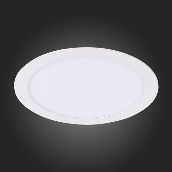 ST209.538.18 Св-к встр. Белый LED 1*18W 3000K 1 296Lm Ra80 110° IP20 D225xH8 90-265V Встраиваемые светильники