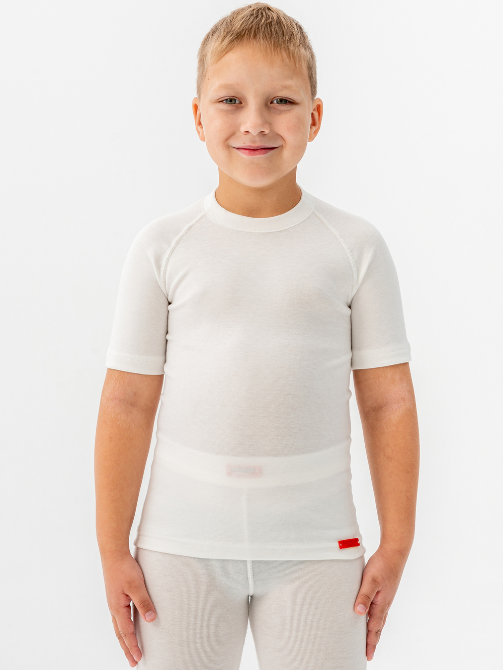Футболка детская термо унисекс белый