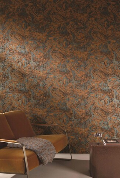 Обои Khroma Erosion Ebru Rust ERO401