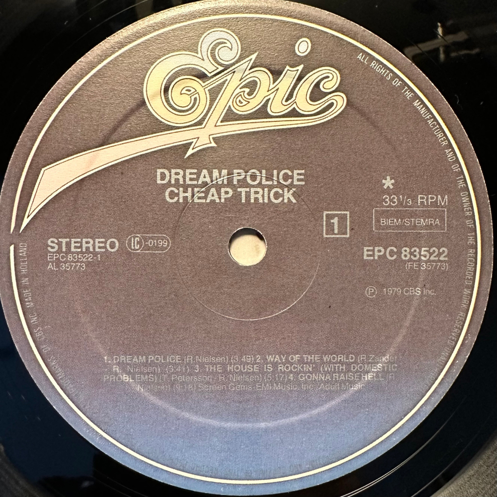 Cheap Trick - Dream Police (Европа 1979г.)