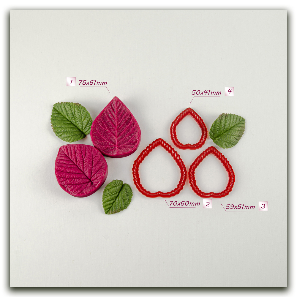 Комплект для лепки листьев "Малиновое лето"