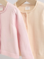 Кардиган для малышей Next Q61-167, 2 шт., Розовый, Бежевый