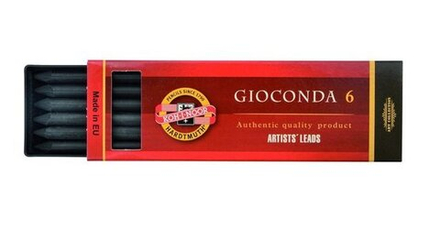 Уголь "KOH-I-NOOR" 8673/1 для рисования художественный, искусственный, мягкий, L= 120 мм, D=5,6 мм, 6 шт/уп