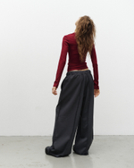 LS Ribbed T-Shirt Rhododendron