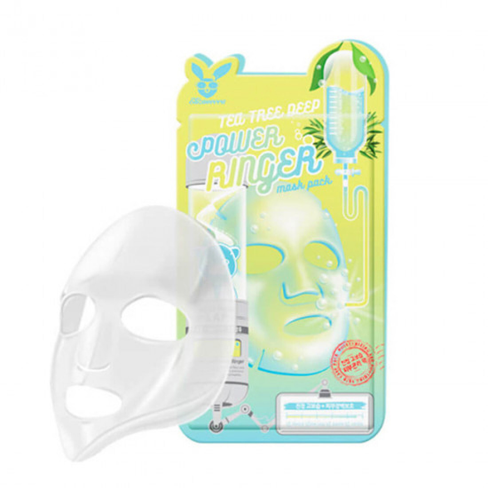 Elizavecca Маска тканевая для лица чайное дерево - Tea tree deep power ringer mask pack, 23мл