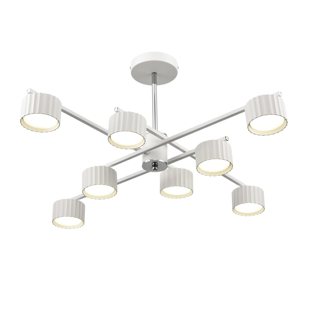 8241/8C COMFI LN26 244 белый/хром, металл Люстра потолочная LED GX53 8*7W 220V KARINA