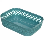 Сухарница пластиковая «Астория» 20*15*5см, морская волна