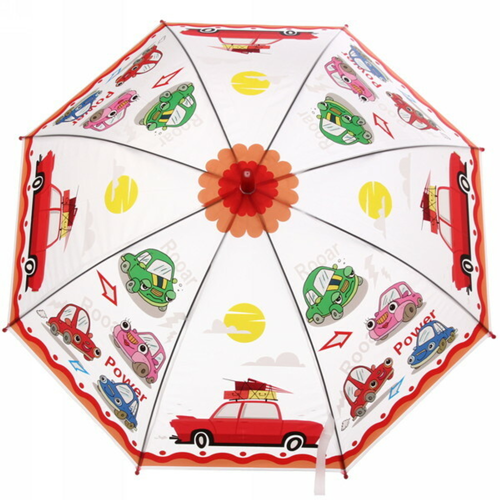 Зонт детский полуавтомат «Ultramarine- Веселые зверята», 8 спиц, d-86, в сложе. виде 65см