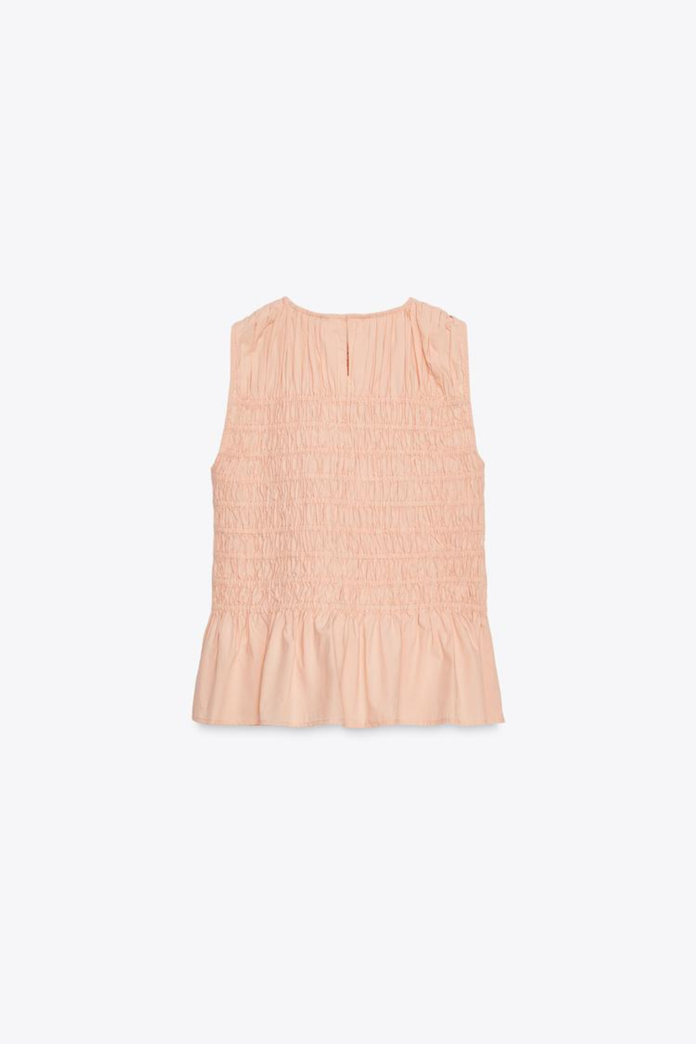 ZARA ТОП С КРУГЛЫМ ВЫРЕЗОМ, МАНДАРИНОВЫЙ