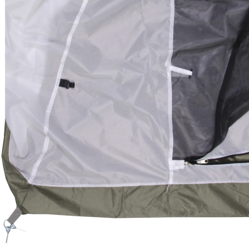 Палатка туристическая Кама-3 двухслойная, (100+215)*215*170 см, цвет зелено-синий 2064-1