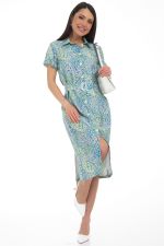 Платье-рубашка Дарина Люкс (грин) Diolche