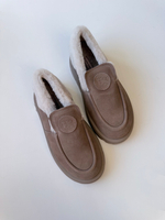 Зимние лоферы из натуральной замши YUGA в стиле casual