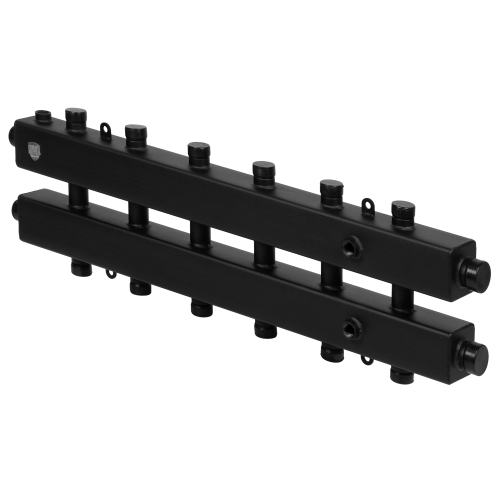 Коллектор Royal Thermo на 6 (7) отопительных контуров (сверху/снизу/сбоку) с кронштейнами