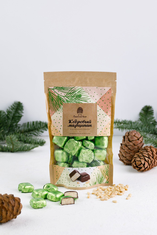 Кедровый марципан / крафт-пакет / 200 г / ТМ Сибирский кедр