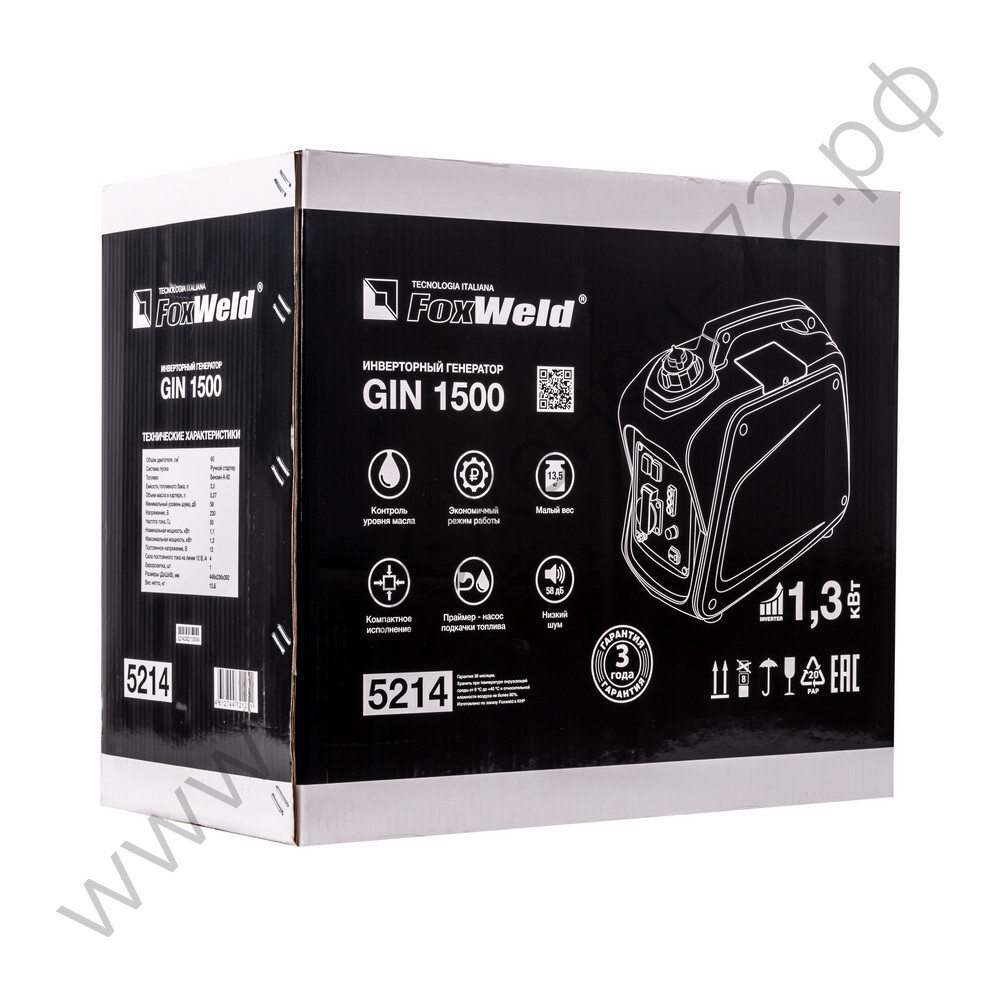 Инверторный генератор Foxweld GIN 1500 (пр-во FoxWeld/КНР)