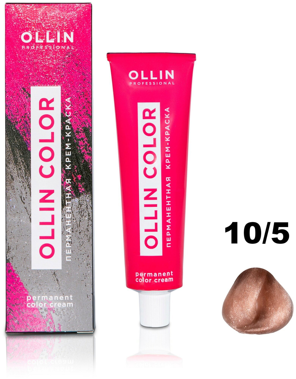 OLLIN COLOR 10/5 светлый блондин махагоновый 100 мл Перманентная крем-краска для волос