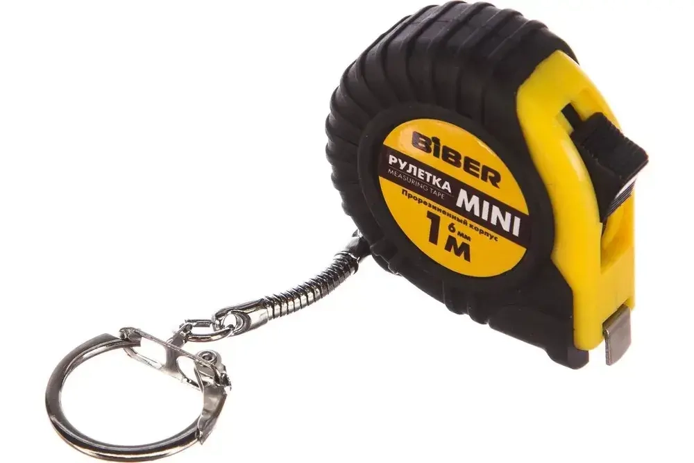 Измерительная рулетка брелок Biber Mini 1 м х 6 мм
