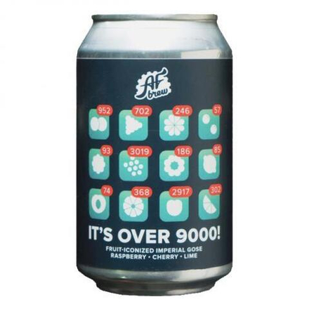 Пиво AF Brew It's Over 9000! 1.0 Raspberry / Cherry / Lime 0.33 л. - Ж/б (5 шт.)