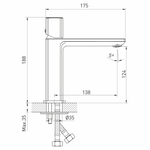Смеситель для умывальника 26k MIXLINE ML27-04 "Primo"