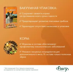 Корм для кроликов FIORY Classic