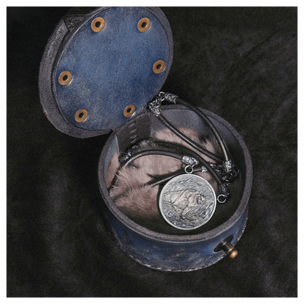 Серебряная монета-амулет «Рысь»