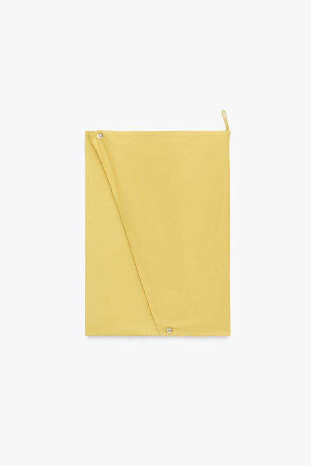 ZARA ДЛИННОЕ ПЛАТЬЕ С ОТКРЫТОЙ СПИНОЙ — LIMITED EDITION, ЛИМОННЫЙ