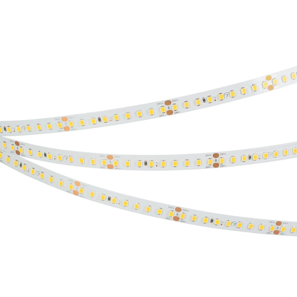Светодиодная лента RT-A144-10mm 24V White6000 (7.7 W/m, IP20, 2835, 5m) (Arlight, высок.эфф.200 лм/Вт) 038783