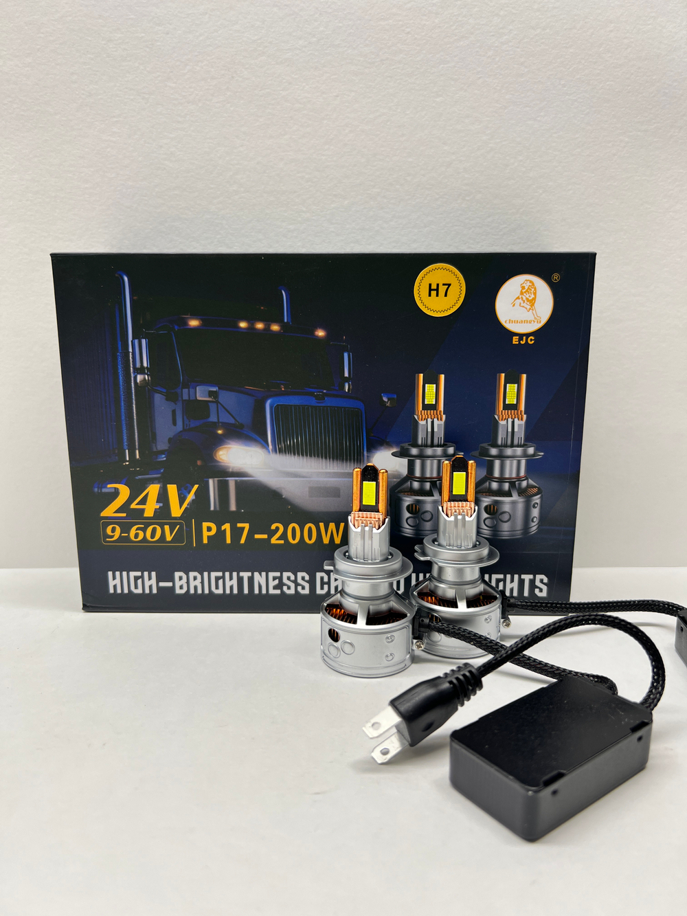 H7 / Автомобильные светодиодные лампы, H7, 200W, 12-60 вольт, LION LED P17, Лев Семнадцать, TG (2 шт. / комплект)