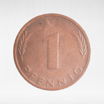 Germany, 1 Pfennig, 1975, (Stuttgart Mint - "F"), VF