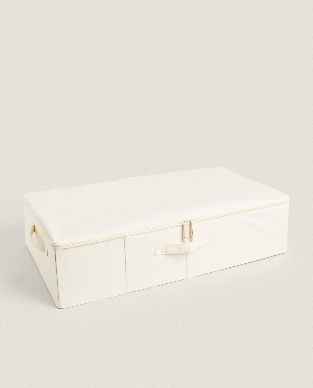 Zara Home Коробка для хранения из хлопка, цвет бежевый, 70 см
