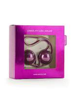 Фиолетовые вагинальные шарики в сцепке Pleasure balls Deluxe (Цвет: фиолетовый)