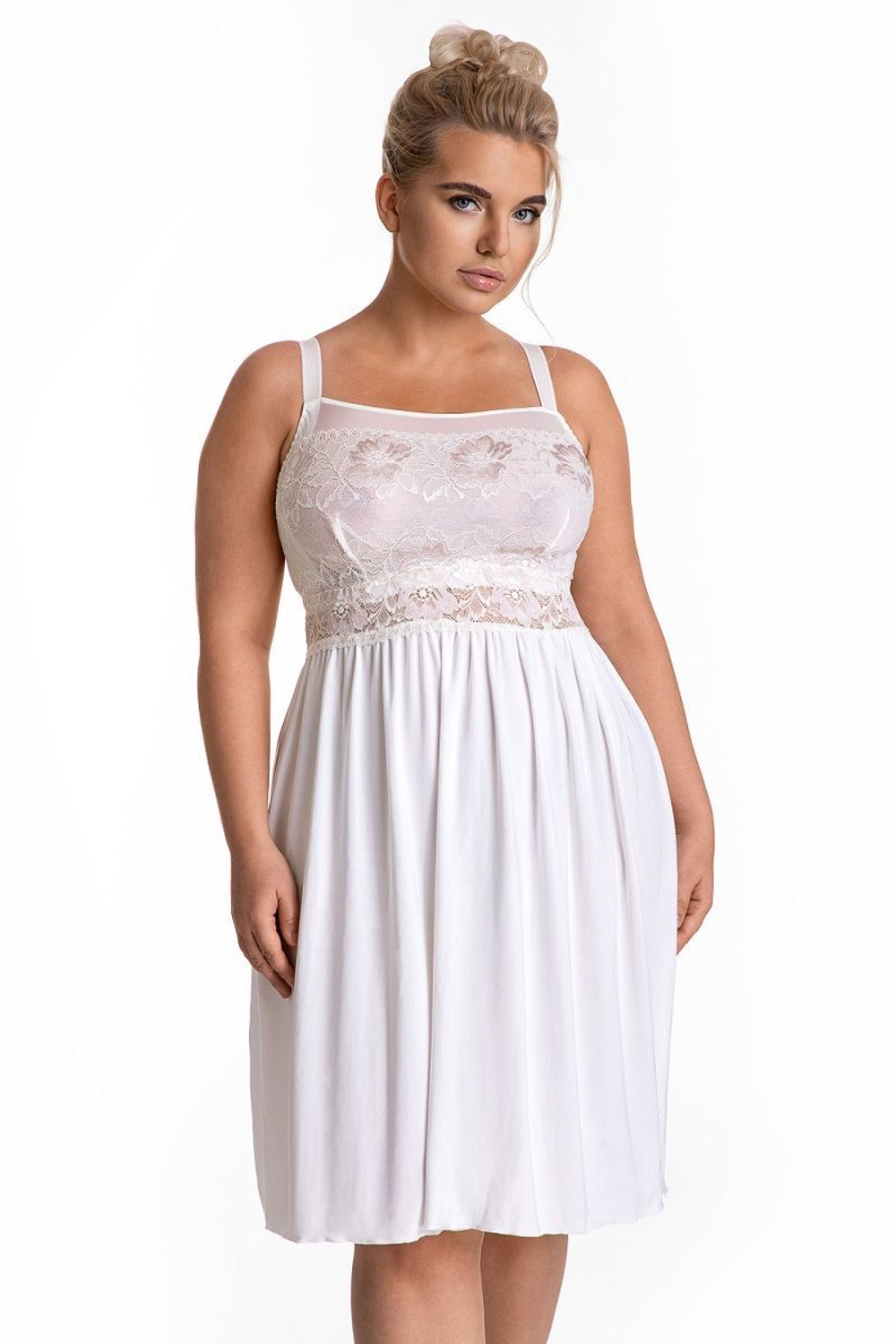 Сорочка Tjami с кружевным лифом (Размер: L) (Цвет: черный)