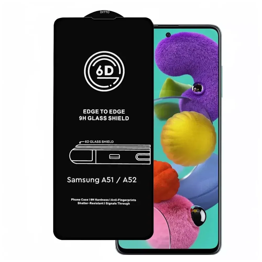 Защитное стекло для Samsung Galaxy A52 6D