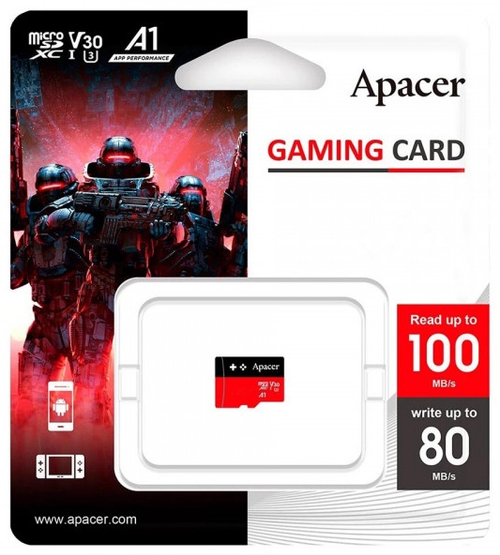 Карта памяти Apacer AP128GMCSX10U7-RAGC 128 Гб