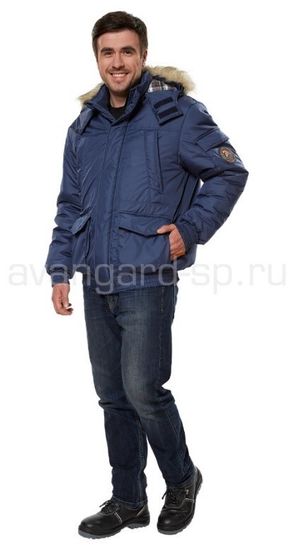 Куртка-бомбер зимняя "Солт" (т.синий)