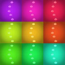 Citilux ATMAN SMARTCL226A051 LED RGB Умная каскадная люстра Матовый Хром