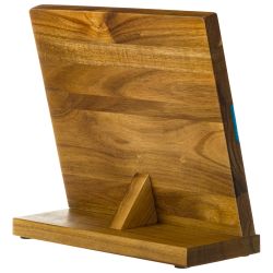 НАБОР НОЖЕЙ AGNESS НА ДЕРЕВЯННОЙ ПОДСТАВКЕ С МАГНИТНЫМ ДЕРЖАТЕЛЕМ, 5 ПРЕДМЕТОВ