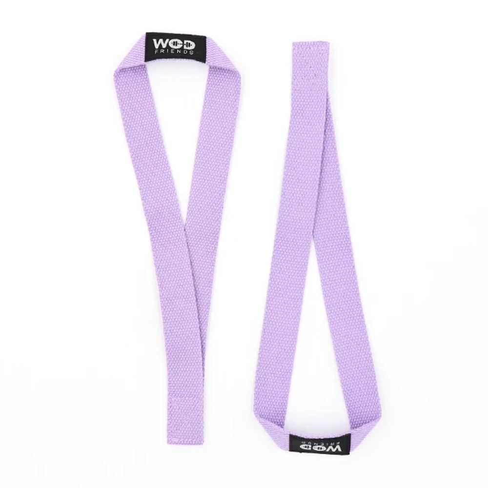 Лямки, ремни для становой тяги WOD Friends Weight Lifting Straps (Фиолетовые)