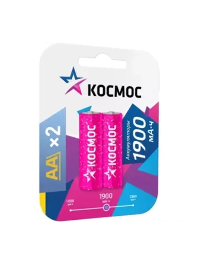 Аккумуляторные батарейки АА пальчиковые 1900 мАч 2 шт