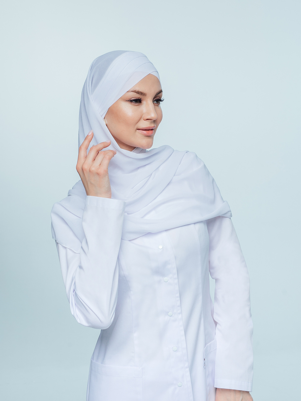 Халат медицинский женский | Х-272 клеон проф белый