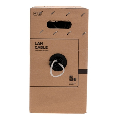 Витая пара Rexant (01-0141-R) Кабель F/UTP, CAT 5e, PVC нг(А)-LS, 4x2x0,52 мм, 24AWG, внутренний, серый, 305м, РФ REXANT