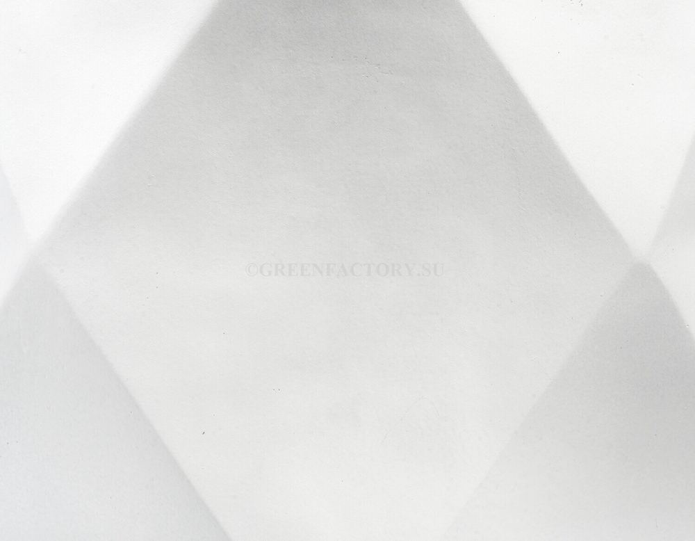 Кашпо TREEZ ERGO - серия Rombo - Низкая чаша-многогранник - Белый камень
