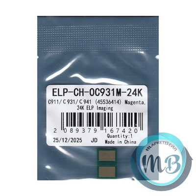 Чип ELP для картриджа OKI 45536414, C911/C931/C941 Magenta, 24K