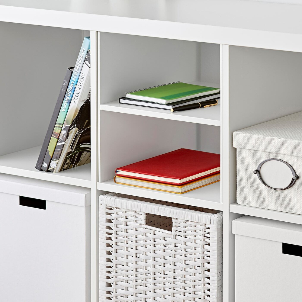 IKEA KALLAX  (ИКЕА КАЛЛАКС)  -  Вставка с 1 полкой, белая, 33x33 см