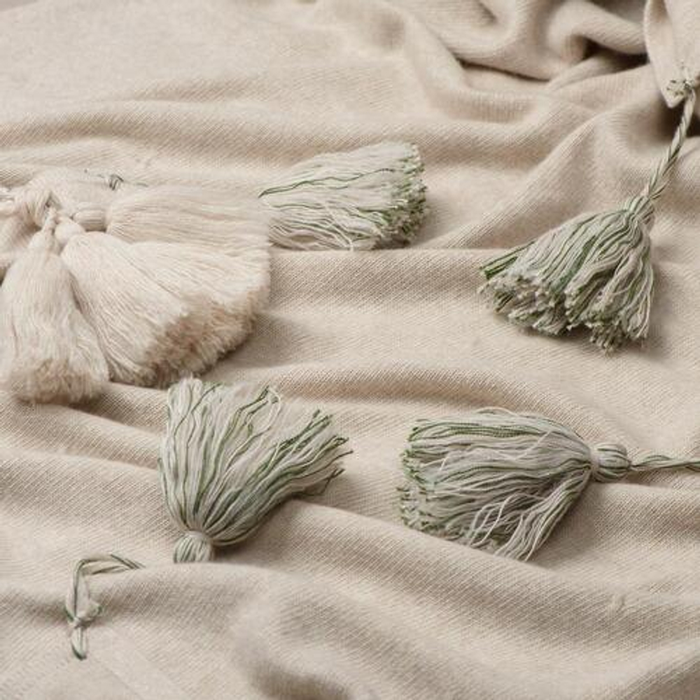 Плед-палантин GRACE Rene Real кремовый меланж 110x170 см